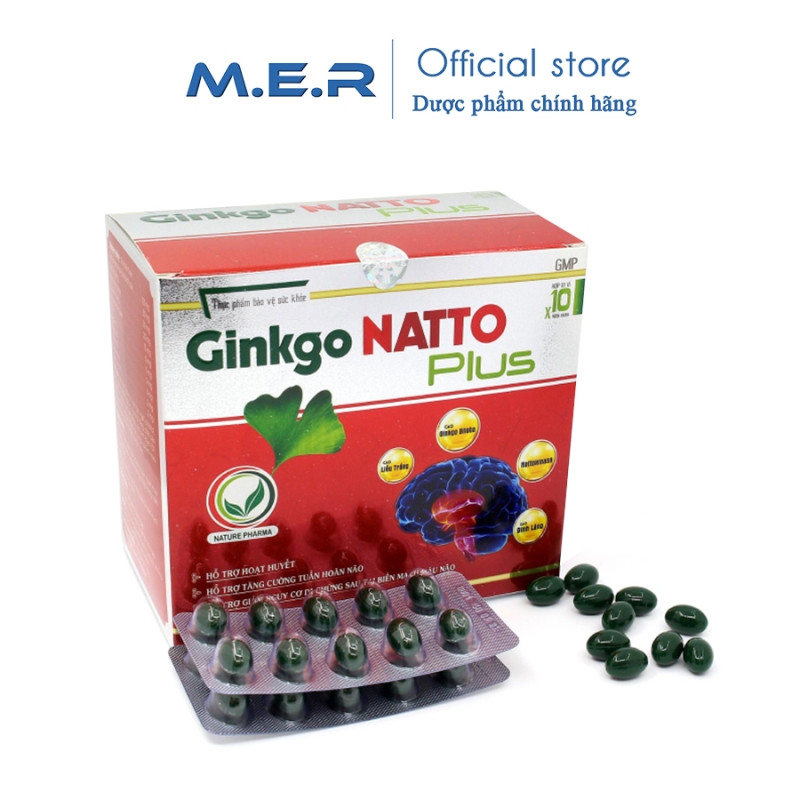 TPBVSK Hoạt Huyết Dưỡng Não Ginkgo Natto Plus | CÔNG TY TNHH M.E.R