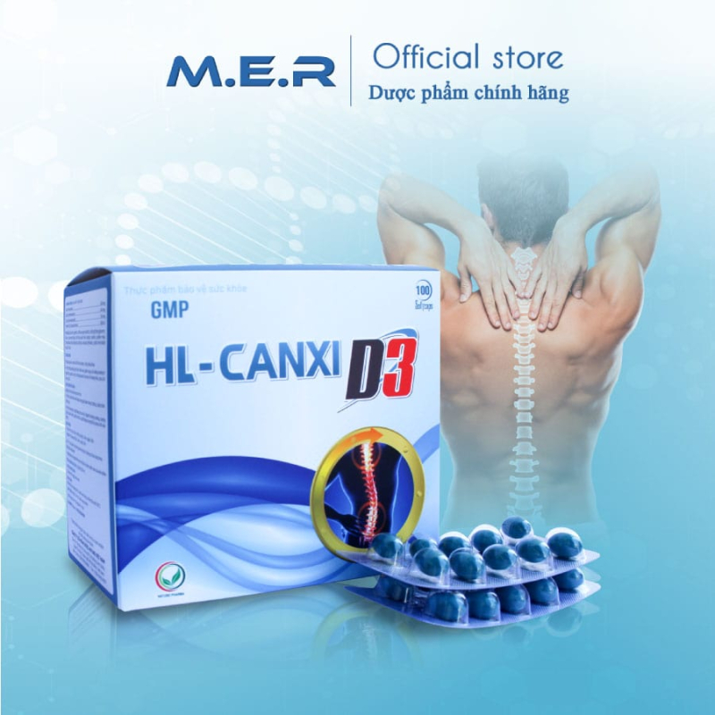 Viên uống HL - CANXI D3 bổ sung Canxi D3 ngừa loãng xương | CÔNG TY TNHH M.E.R