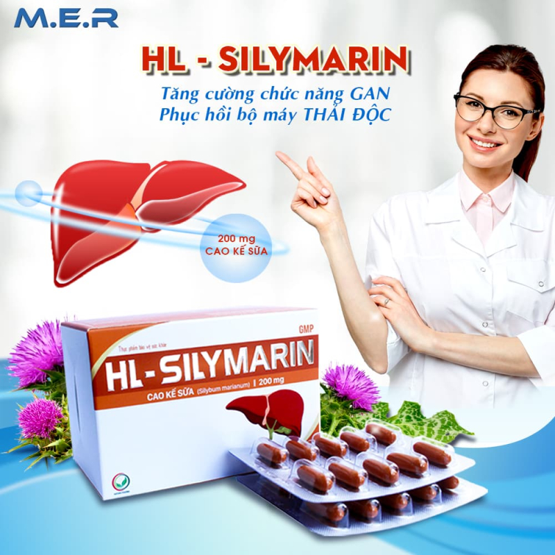 Viên uống HL - SILYMARIN tăng cường chức năng gan | CÔNG TY TNHH M.E.R