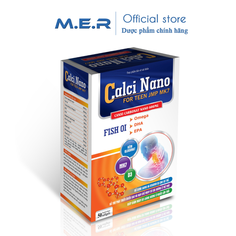 Viên uống bổ sung canxi - Calci Nano For Teen JMP MK7 | CÔNG TY TNHH M.E.R
