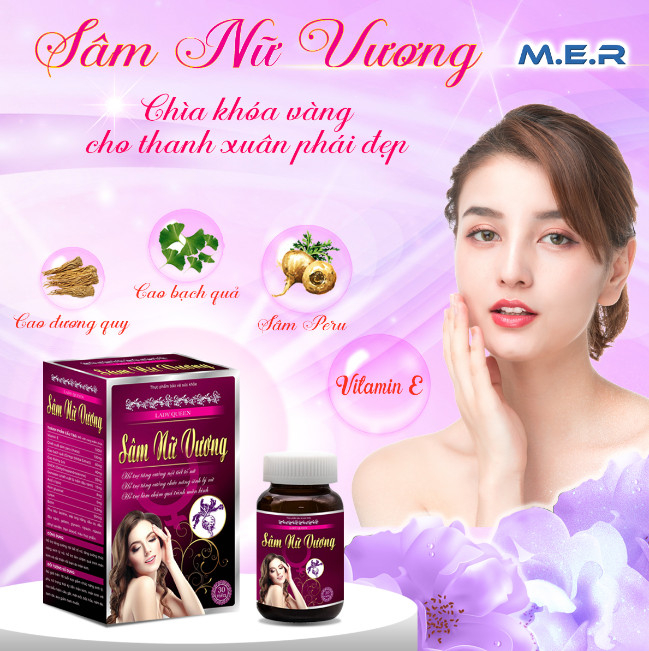 Viên uống Sâm Nữ Vương hỗ trợ tăng cường nội tiết tố | CÔNG TY TNHH M.E.R