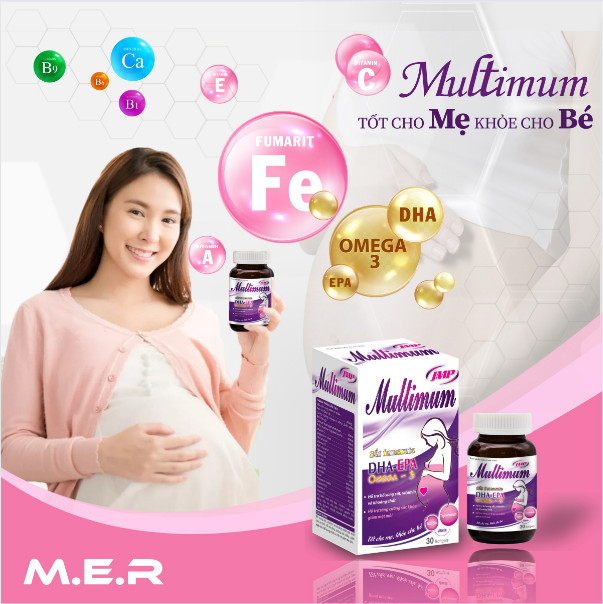 Viên uống MULTIMUM JMP bổ sung Vitamin cho phụ nữ mang thai | CÔNG TY TNHH M.E.R
