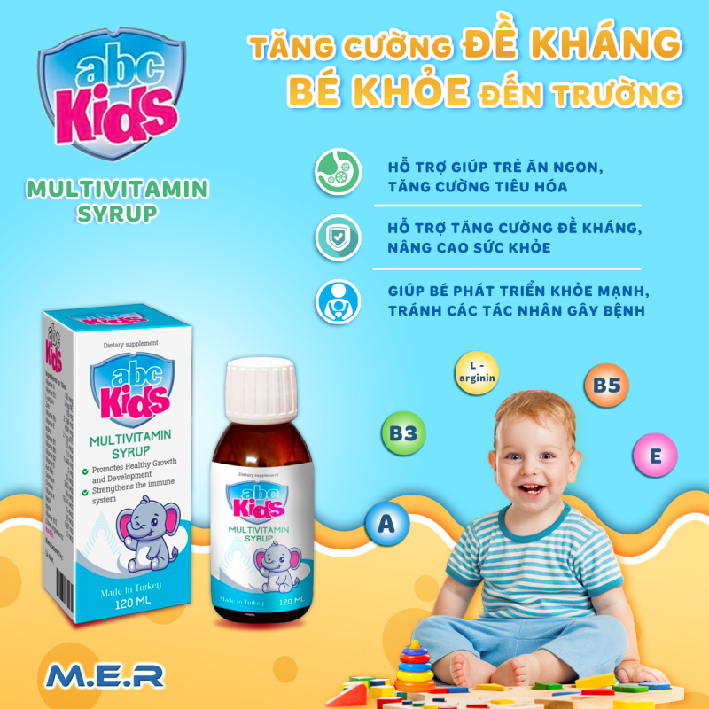 Thực phẩm bảo vệ sức khoẻ ABCkids - bổ sung vitamin và khoáng chất | CÔNG TY TNHH M.E.R
